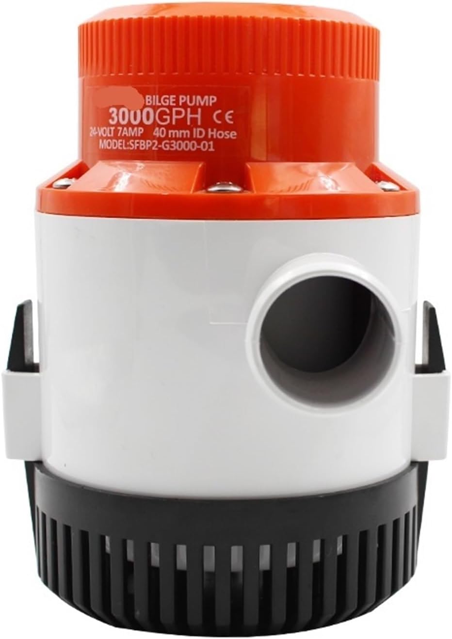 High Flow 12V 3000GPH SFBP1-G3000-01 Submersible Pump RV Water Pump for Boat Kayak(24V 3000GPH)