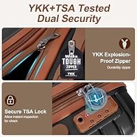 Romswi 3-Piece Set Expandable Luggage Set 20/24/28 Inch, PC+ABS Hardshell Suitcases with YKK, Durable Lightweight Suitcase Set with TSA Lock & Dual Spinner Wheels, Black — image 5
