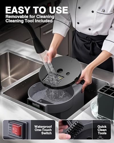 Image of WantJoin 5 in 1 Electric Vegetable Chopper - Multifunctional Commercial Vegetable Dicer Food Fruit Processor Stainless Steel Blades for Slicing(2.5mm), Dicing(8 /12mm), Chopping(2.5mm),Shredding