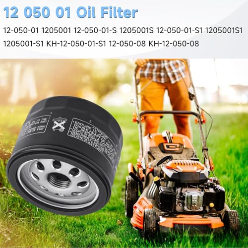 Image of 1 Pack 12 050 01 Oil Filter for Kohler 7000 Series Engine 12-050-01-S 1205001S KH-12-050-01-S 12 050 01-S1, Lawn Mower Oil Filter for Cub Cadet XT1 Compatible with Craftsman Troy Bilt Bronco