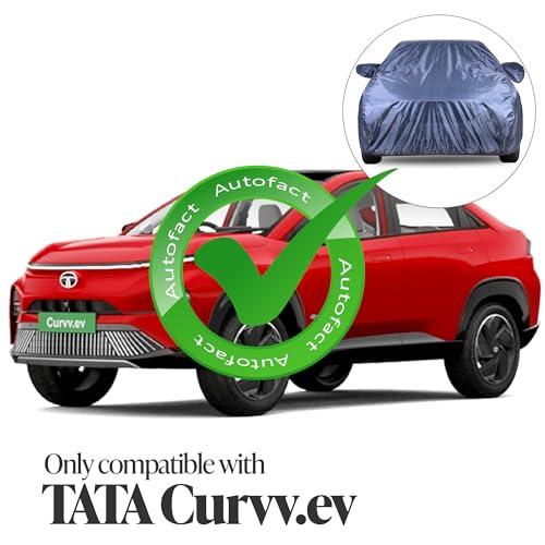 Image of Autofact Premium Car Cover for Curvv EV | All Weather Water-Resistant Full Body Car Cover | Light-Weight Triple-Stitched Outdoor Shield with UV Protection, Dustproof & Heat-Resistant