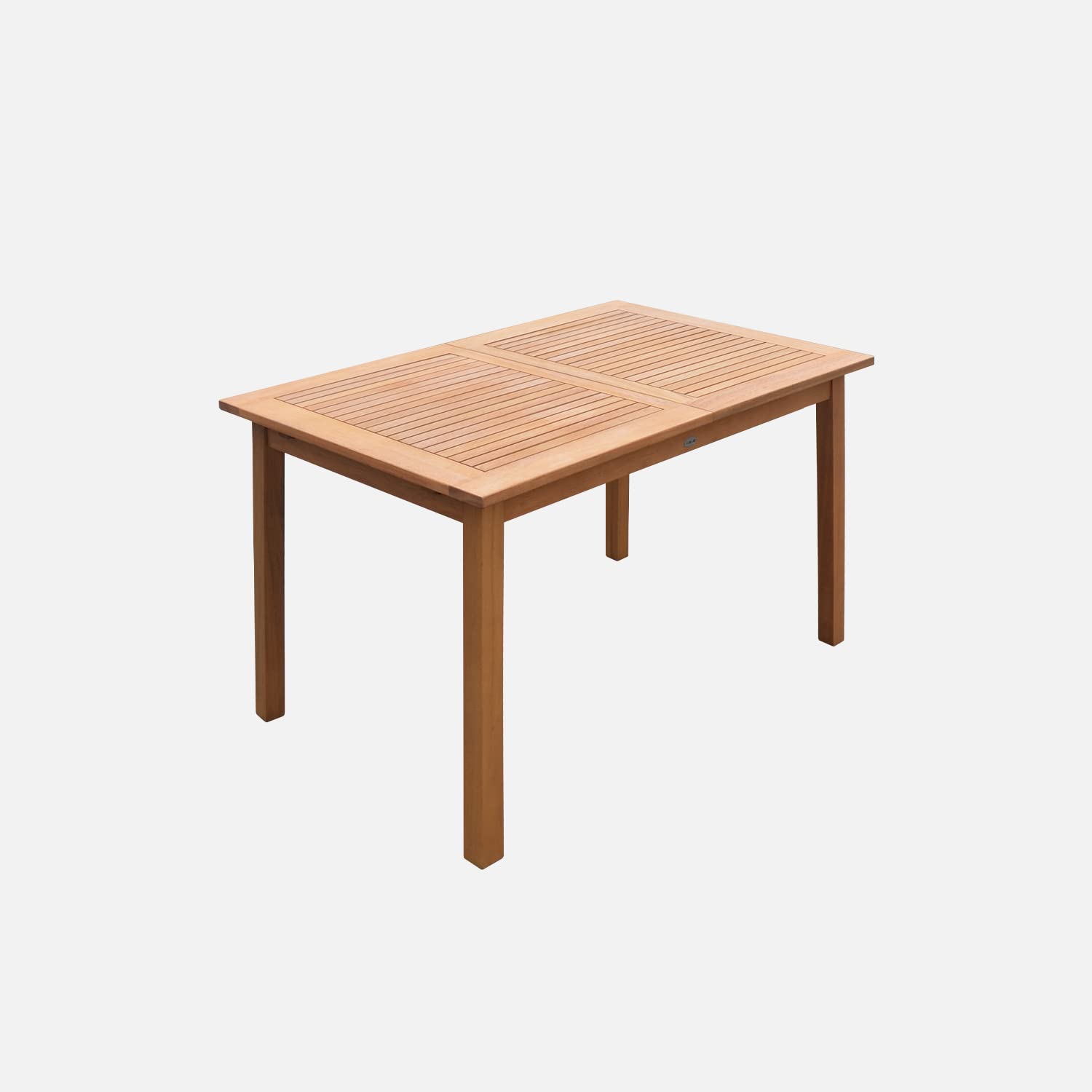 Alice's Garden Tavolo da Giardino Rettangolare allungabile in Legno, 6 a 10 posti Marrone Naturale - 180x80x75 cm