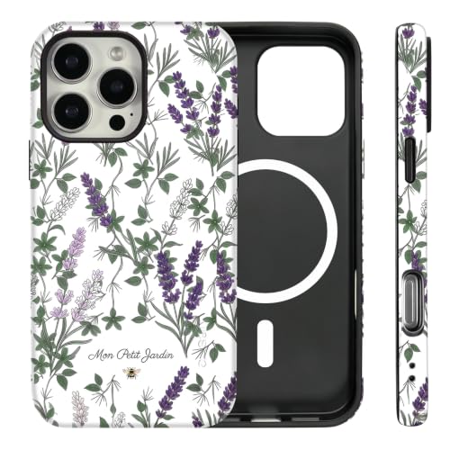 Coque iPhone 13 Pro Max fine rigide anti-rayure lavande aimantée
