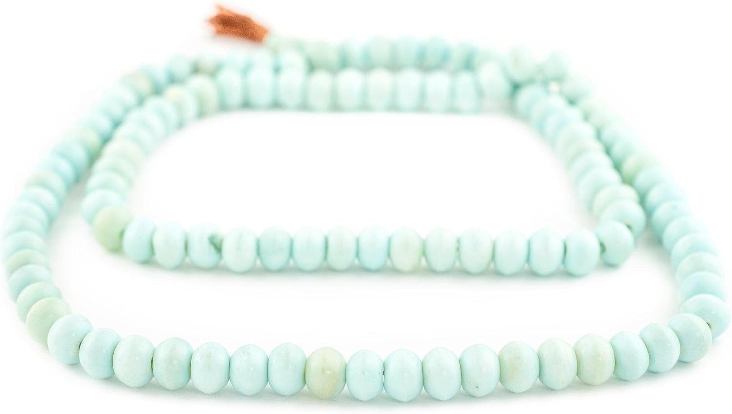 The Bead Chest Baby Blue Bone Mala Beads (12mm)