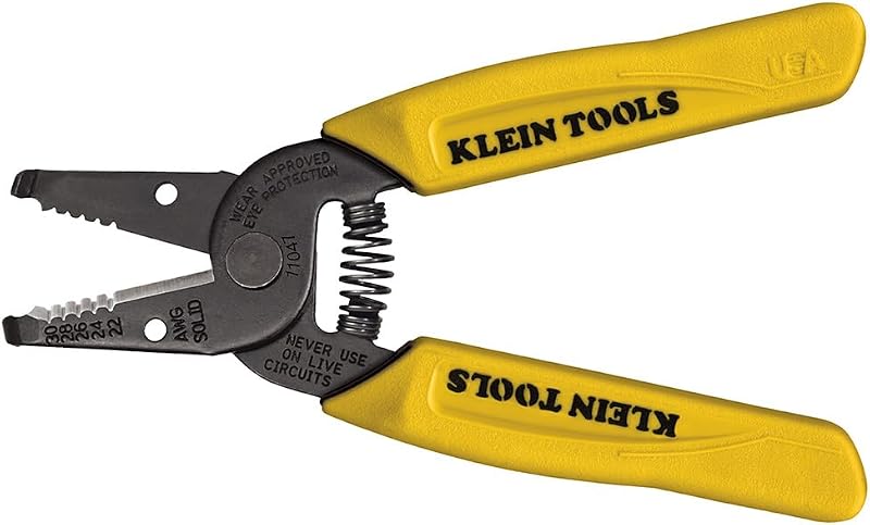 11047 Wire Stripper/Cutter, Made in USA, Compact, Lightweight, Hardened Steel, Precision Ground, for Stranded and Solid Wires
