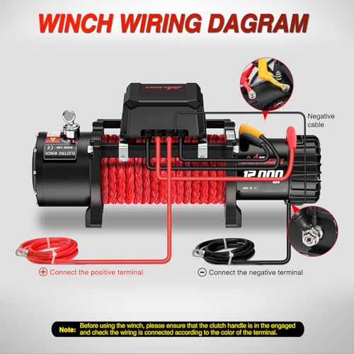 Nilight 12000LB ELECTRIC WINCH W SYNTHETIC ROPE 12V Electric Winch For Jeep Utv Trailer Boat Offroad Towing Atv Winches 12000Lbs Ip68 Winch thumb #6