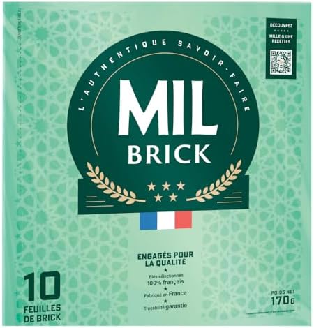 Mil Brick Feuilles de Brick Pastry 20 x Circular Sheets