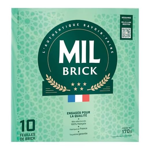 Mil Brick Brick-Teig, rund, ca. ø 27cm, hauchdünn, 170g, 10 Blatt