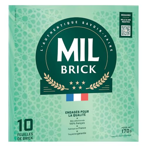 Mil Brick Feuilles de Brick Pastry - 20 hojas circulares