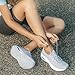 Rollstep Wide Toe Box Shoes Women Extra Wide Width Sneakers Diabetic Air Cushion Road Running Shoes Ultra Light Wide Tennis Sneakers Gym Training Breathable Walking Shoes Grey 39