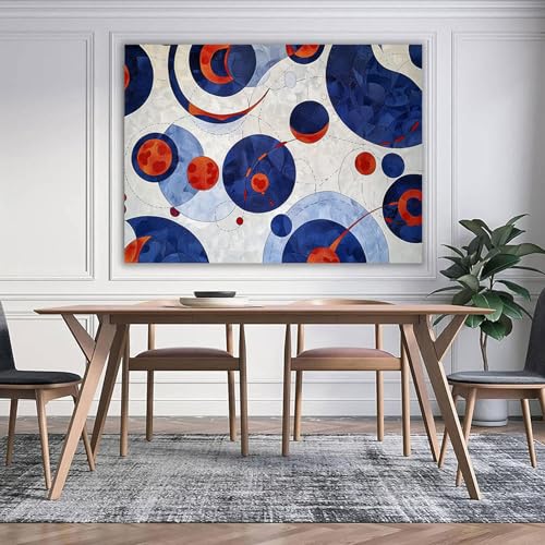 Tableau decoration murale d’art abstrait sur toile encadrée - 3