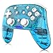 Produktbild momen Wireless Controller für Nintendo Switch, Bluetooth Wireless Pro Controller für Nintendo Switch Lite mit Dual Shock und Turbo Funktion, Switch Controller mit 6-Achsen Gyroskop, Transparent Blau
