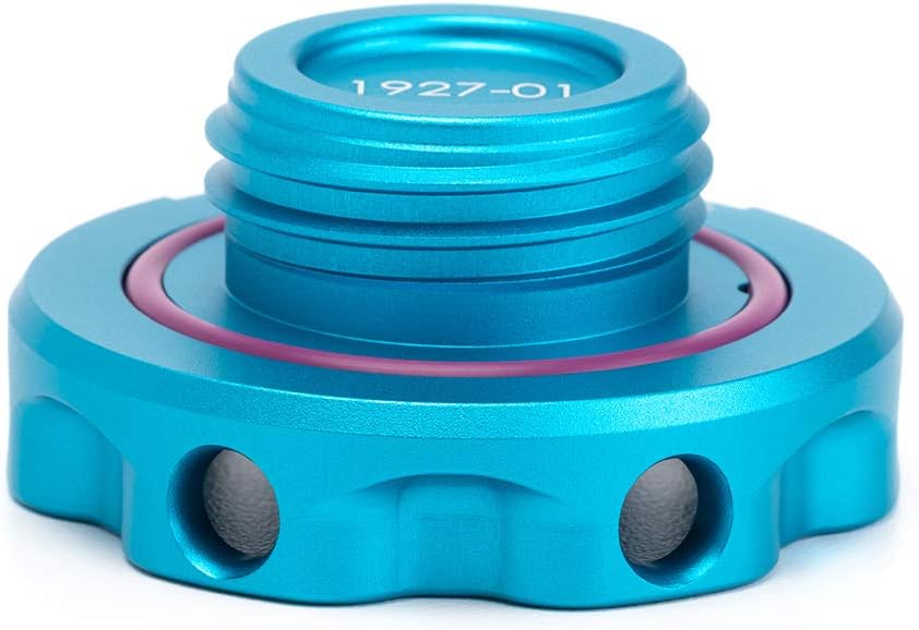 Podium Oil Cap in Satin Teal for Hondas/Acuras