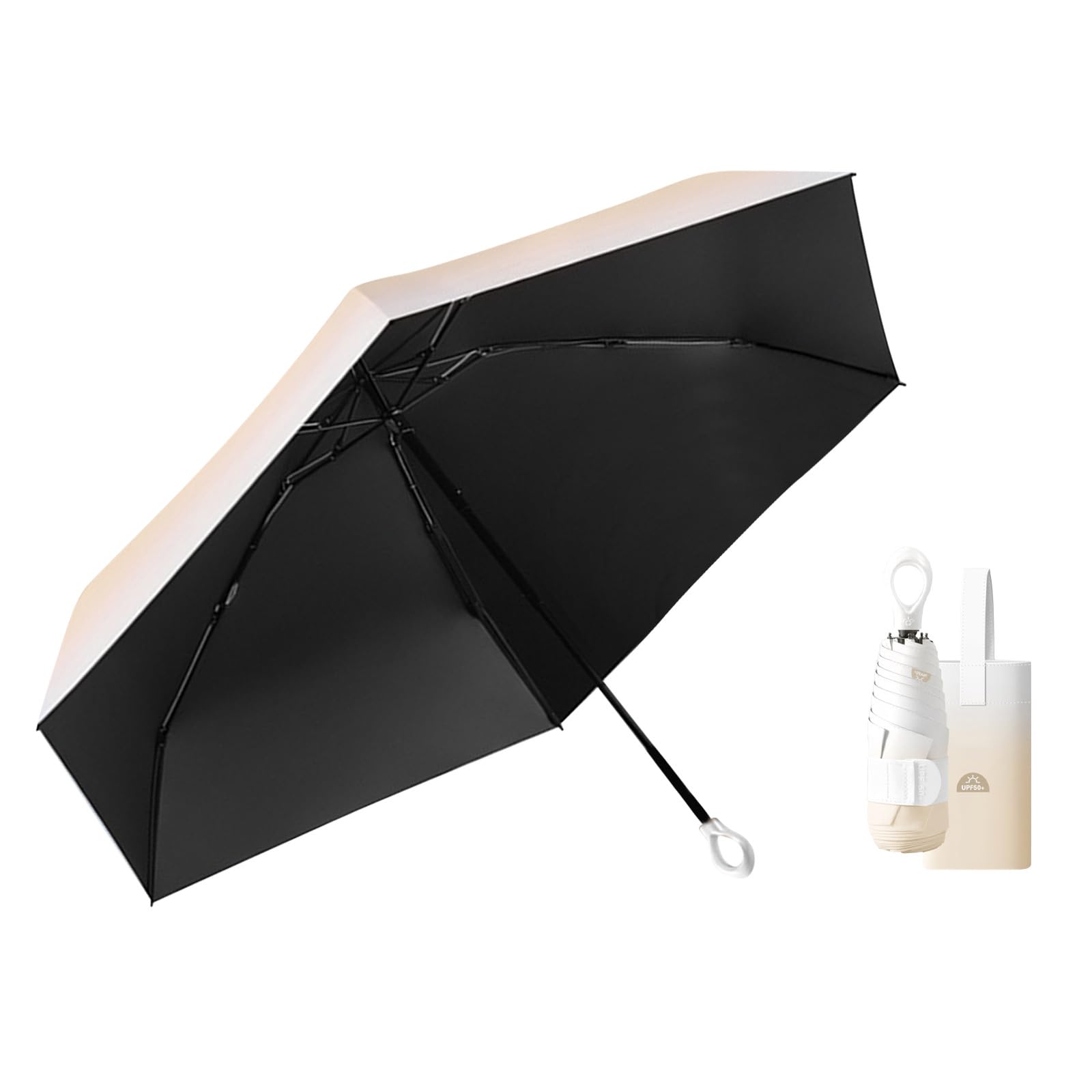 Amazon | -40℃の遮熱効果 COKAGE+ 日傘 折りたたみ 3段 木手元 50cm