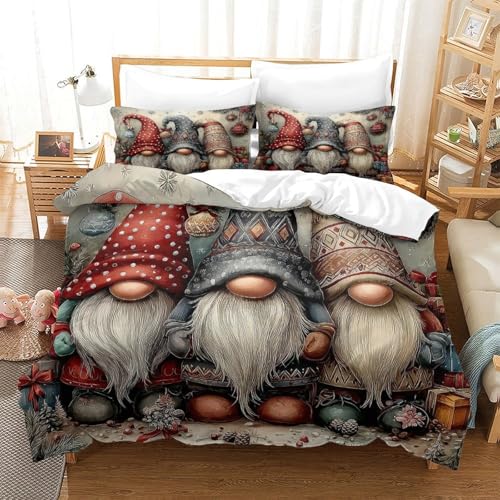 Gnomes de Noël parure de lit 3D le cadeau festif idéal - 3