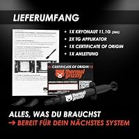 Thermal Grizzly - Kryonaut - 11.1 Gramm/3 ml - Extrem Hochleistungsfähige Wärmeleitpaste - Für Anspruchsvolle Anwendungen und Overclocking von CPU/GPU/PS4/PS5/Xbox – Ansicht 8