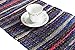 COTTON CRAFT Arya Handmade Reversible Chindi Table Runner, 14 x 72 inch, Multicolor