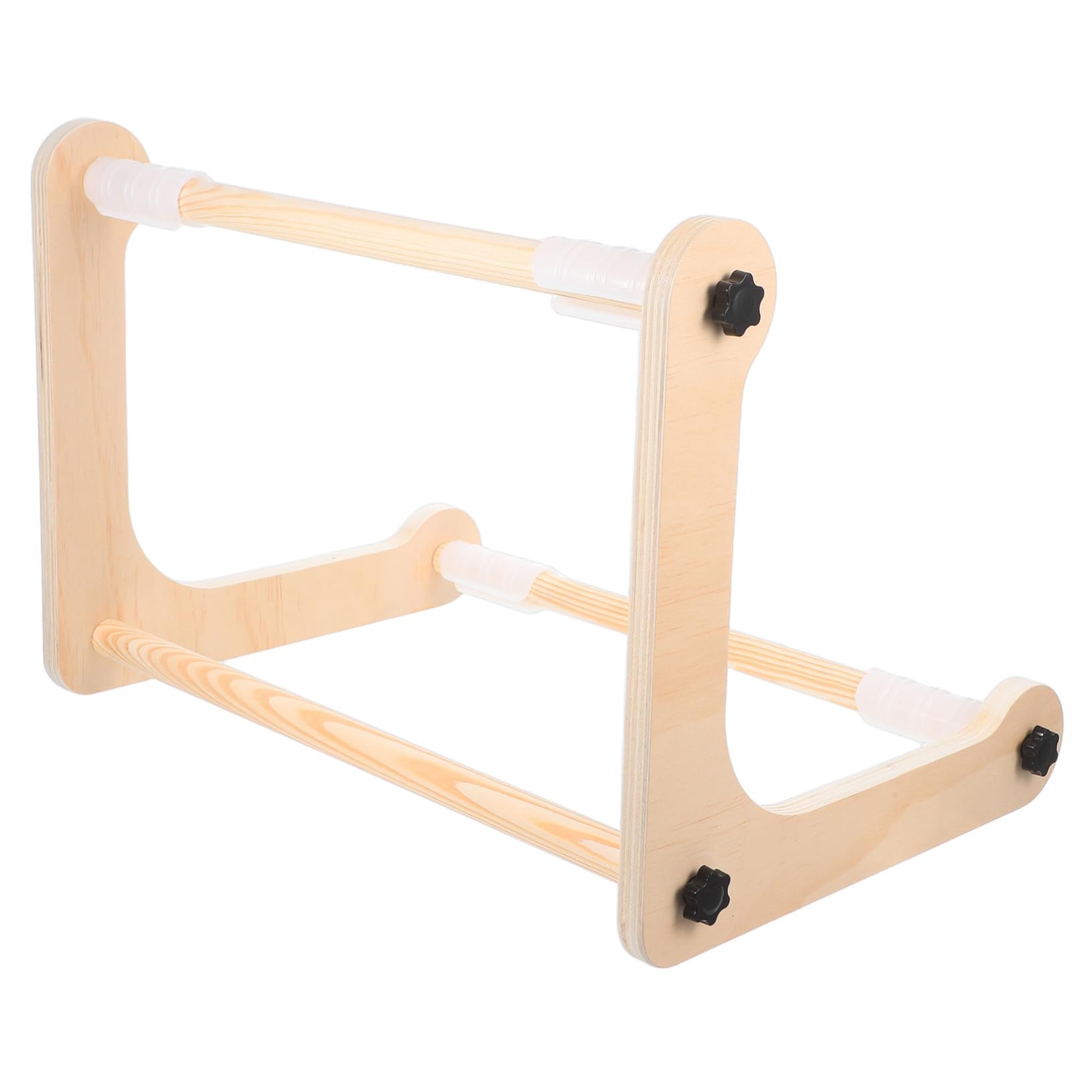 TEHAUX Soporte Ajustable de Madera para Bordado Marco Portátil para Bastidor de Punto Cruz Soporte Estable para Trabajos de Costura y Tapicería para Proyectos DIY Mesa o Regazo