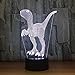 Produktbild BFMBCHDJ 3d visuelle led nachtlicht dinosaure 3d schreibtisch tischlampe usb fernbedienung 7 colorch ändern beste kind geschenk atmosphäre lampe