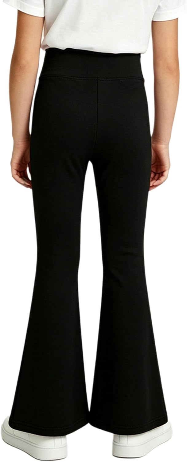 TiaoBug Girls Flare Leggings High Waisted Bell Bottom Pants Stretch Flared Trousers for Outdoor Pilates
