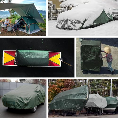 Bâche imperméable tapis de sol résistant intempéries pour camping et auto - 8