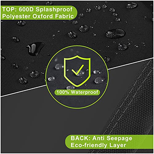 Gardrit Upgraded Patio Furniture Covers, 100% Waterproof Rectangular Patio Table Cover, 90" L X 56" W X 27.5" H 600D Tear-Resistant Sofa, Table And Chair Outdoor Furniture Set Covers #TOP2