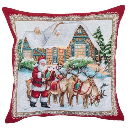 Home of Christmas Kissenhülle Weihnachten 45x45 cm Kissenbezug...