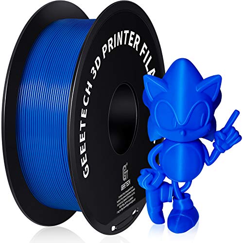 Geeetech PETG Filament 1.75mm, 1 KG (2.2lbs) Spool 3D Printer Filament, High-Toughness, ±0.02mm Accuracy, Neatly Wound & Moistureproof, Non-Clogging Non-Stringing, Fits Most FDM Printers, Blue