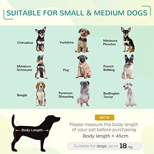 Pawhut Elevated Dog Bed With Breathable Fabric, Foldable Pet Cot With Heavy Duty Steel Frame, Portable Cooling Pet Bed Indoor Outdoor Use, For Small Medium Dogs #TOP2