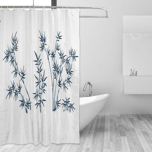 Rideau de douche polyester lavable pour résoudre les fuites d'eau - 5