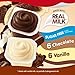 Snack Pack Sugar Free Variety Pack of Chocolate and Vanilla Flavored Pudding Family Pack (12 Count) + Strawberry & Cherry Flavored Juicy Gels Family Pack (12 Count), Lunchbox Snack