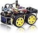 KEYESTUDIO Smart Car Robot,4WD Programmable DIY Starter Kit for Arduino for Uno R3,Electronics Programming Project/STEM Educational/Science Coding Robot for Teens Adults,15+