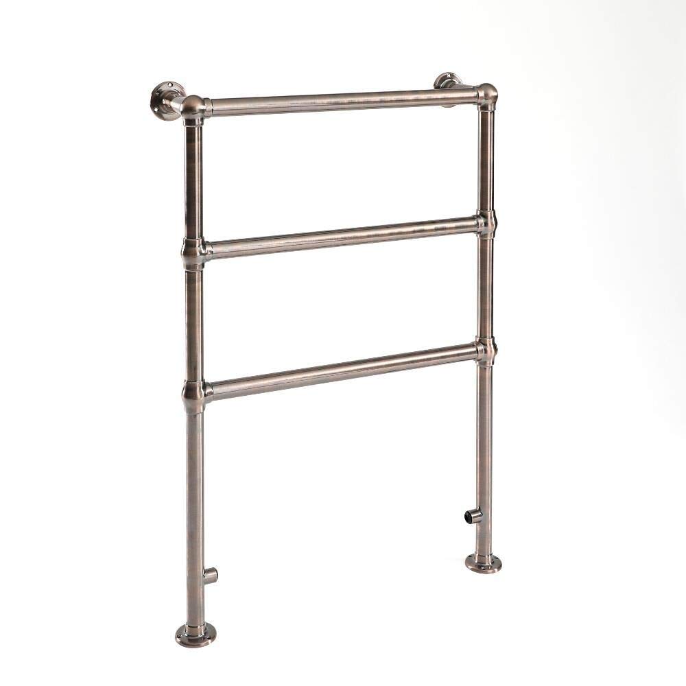 Milano Brushed Bronze Derwent Ladder Heated Towel Rail - 966Mm X 673Mm