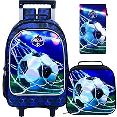 Uv Printing Green Soccer Rolling Backpack