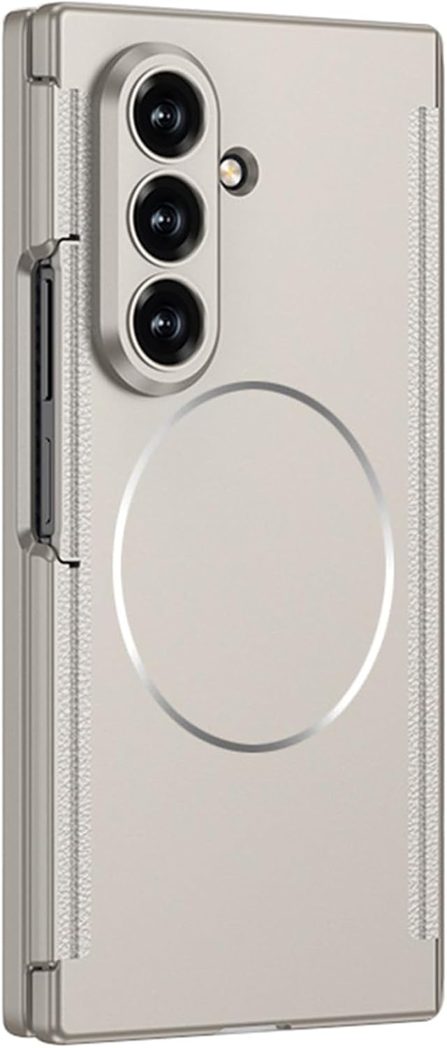 Magnetic Case for Samsung Galaxy Z Trifold, with All-Inclusive Hinge Lens Protection Case Slim Hard PC Frosted Shockproof Cover(Gray)