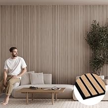 Bark & Bole Oak Acoustic Panels 3D Textured Wood Veneer Wall and Ceiling Panels | Decorative Sound-Absorbing Solution for Homes, Offices, and Studios | H94.5 x W12.6 | Veneer, MDF, Felt