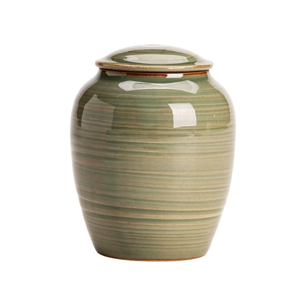 OGOODLE Tea Can Household Ceramic Tea Can Small Storage Tank Red Universal Sealed Storage Jar