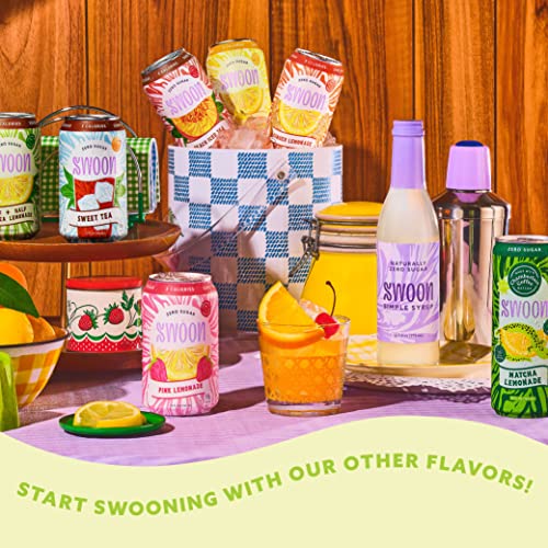 Swoon Half Unsweetened Iced Tea & Half Lemonade - Low Carb, Paleo-Friendly, Gluten-Free & Keto Tea Beverages - Made With 100% Natural Lemon Juice Concentrate - 12 Fl Oz (Pack Of 12) #TOP6