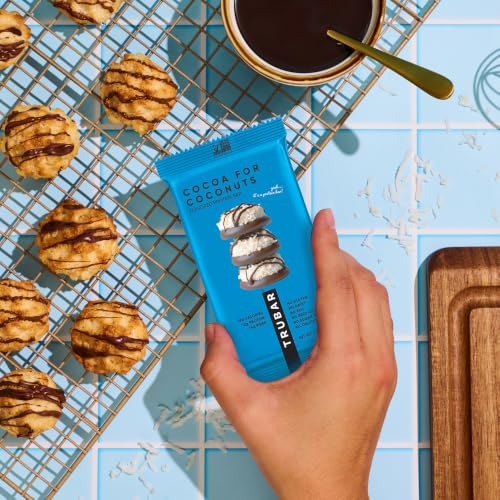Image of TRUBAR Vegan Protein Bar, Cocoa For Coconuts, Gluten Free, Plant Based Protein, Dairy Free, Non GMO, Soy Free, No Sugar Alcohols, 12G Protein, 12G Fiber, 23G Carb, On the Go Snack Bars, 12ct