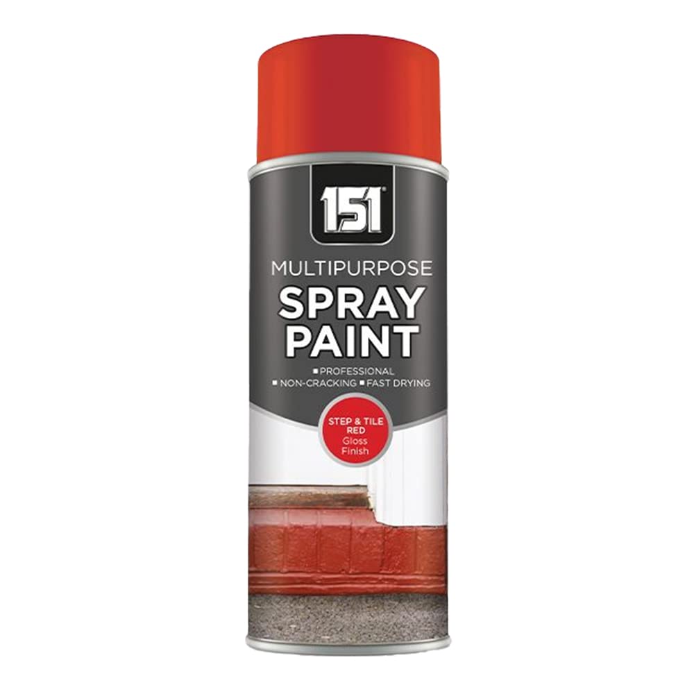 Unknown1151 Multipurpose Red Gloss Spray Paint - for Wood, Metal, Brick, Steps Tiles Porches (Pack of 1)