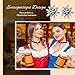 Sinmoe 3 Stück Trachtenschmuck Set Bayerisch Bierfest Dirndlschmuck Elegante Trachtenkette mit Ohrstecker Edelweiß Halskette Samt Kropfband für Damen Bierfest Trachten Dirndl Accessoires(Schwarz)