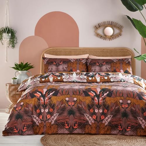 furn. Kaihalu Duvet Cover Set - Super King - Cocoaberry