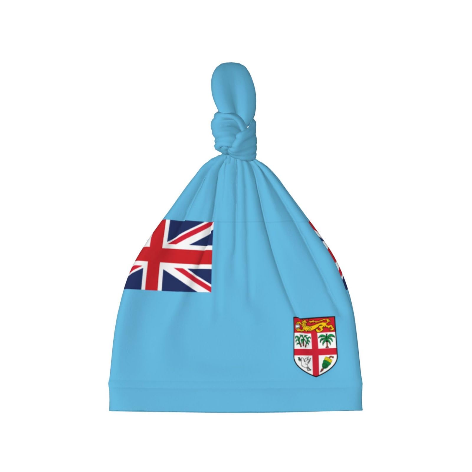 BOAIHH Baby Fiji Flag Warm Winter Hat Soft Windproof Comfortable and Skin-Friendly for Newborns Black