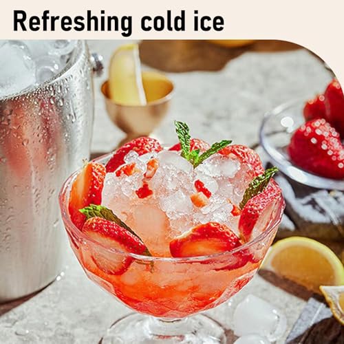 Fabricadora de hielo de sobremesa Yoidesu 110V acero inoxidable miniatura 3