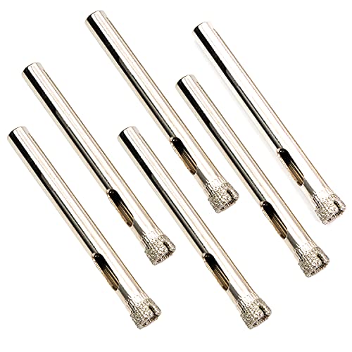 Broca diamantada de 1/4 pulg para corte en vidrio 12 pcs miniatura 1