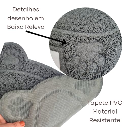 Tapete Pet em PVC, Jogo Americano, Tapete Cachorro, para Comedouro e Bebedouro, Caixa de Areia, Gato