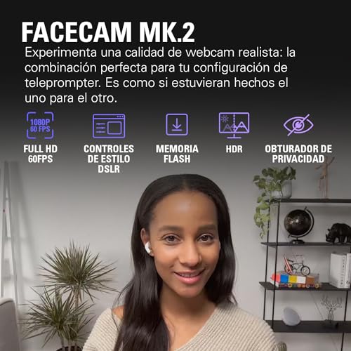 Teleprompter con webcam de captura en HDR Elgato Prompter para streaming en OBS 3