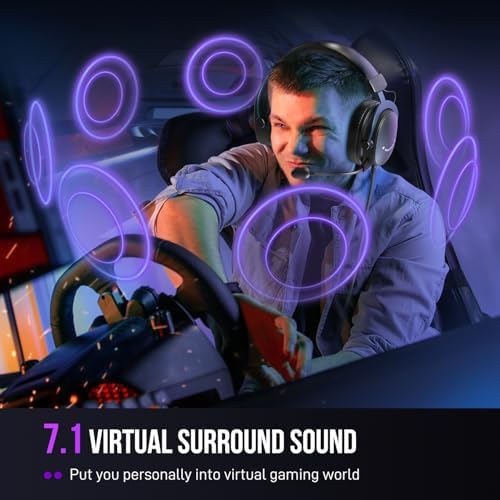 FIFINE H9 Wired Gaming Headset with Microphone, 3.5mm and USB Connectivity - 4