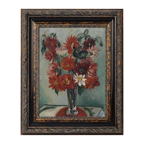 FOLKOR 16x20 Vintage Black Gold Wood Ornate Frame for Oil Paintings