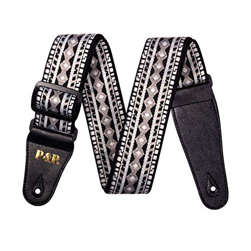 nbvmngjhjlkjlUK Correa de Guitarra de Bordado Personalizada Correa de Hombro de Guitarra...